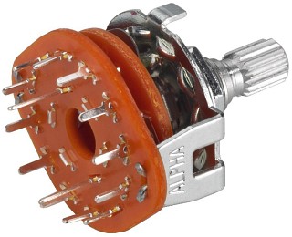 Outillage: Interrupteurs et poussoirs, Commutateurs rotatifs  galettes RSP-126S