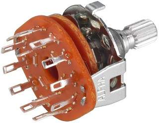 Outillage: Interrupteurs et poussoirs, Commutateurs rotatifs  galettes RS-126S