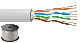 Rolled cables: Cat. cables, Cat. 5e installation cable, 125 MHz UTP CAT-5100UTP