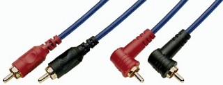 RCA cables, Stereo Audio Connection Cables AC-302/BL