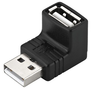 Optimizadores de seal: Sistemas de Gestin, Adaptador USB, acodado USBA-30AA
