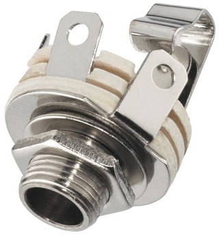 Stecker und Kupplungen: Klinke 6,3 mm, 6,3-mm-Stereo und Mono-Klinken-Einbaubuchsen T-210