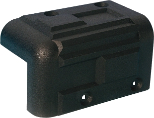 Case corners, Adam Hall Hardware, Product number: 4071 - Plastic stackable cabinet corner, black