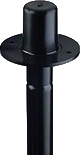 Cabinet flanges, Adam Hall Hardware, Product number: M19654B - Flange adapter, black