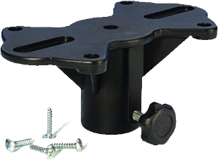 Cabinet flanges, Adam Hall Hardware, Product number: SPS57 - Plastic mounting bracket for standard speakers, black