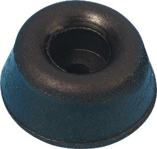 Cabinet feet, Adam Hall Hardware, Product number: 4903 - Rubber foot 20 x 09 mm, black