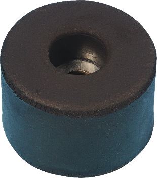 Cabinet feet, Adam Hall Hardware, Product number: 4911 - Rubber foot 38 x 25 mm, black