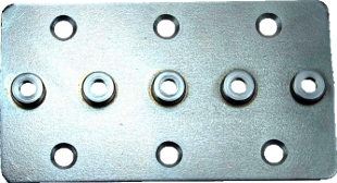 Flying gear, Adam Hall Hardware, Product number: 5730 - Cargo restraint back plate for 5720 cargo restraint track