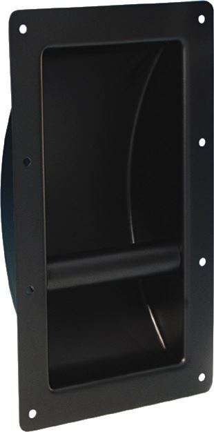 Cabinet handles, Adam Hall Hardware, product number: 3400 - Large heavy duty steel bar handle, black
