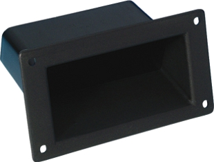 Cabinet handles, Adam Hall Hardware, product number: 3401 - Plastic bar handle, black