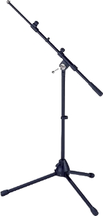 Microphone stands,  Small microphone stand S9B, with boom, black