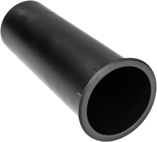 2pcs Bassreflexrohr für Lautsprechersystem 95 mm Länge schwarz 