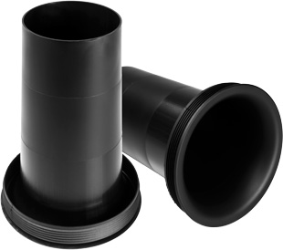 Durchmesser 30 mm,schwarz IPOTCH Bassreflexrohr 2 Stück 