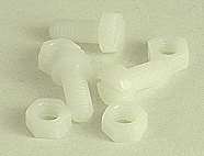 M5 polyamide screws and nuts, 10 drive-in nuts with metric thread, galvanized, ISO 6930 g, M6 - M10