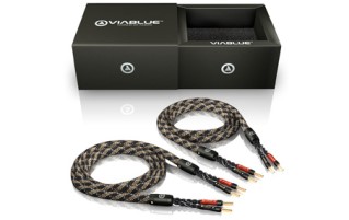 ViaBlue Lautsprecherkabel, SC-4 Silver-Series Single-Wire Lautsprecherkabel mit Aderendhülsen