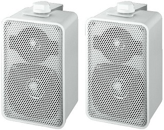 Wall and ceiling speakers: Low-impedance / 100 V, Pair of universal 2-way speaker systems, 40 W<sub>MAX</sub>, 4   MKS-42/WS