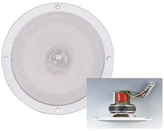 Wall and ceiling speakers: Low-impedance / 100 V, PA ceiling speaker EDL-150/WS