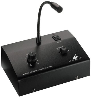 Desktop microphones, PA amplifier PAM-10