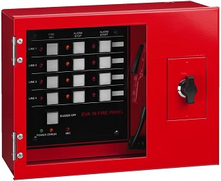 Système d'alarme vocale, Système d'interphone pompiers Public Adress EVA-16FP
