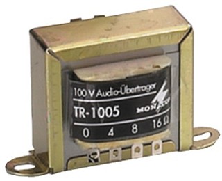 Volume controls and accessories, 100 V high-performance audio transformer TR-1005