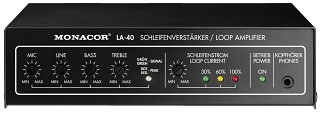 Impianti audio ad induzione, Amplificatore attivo per loop a induzione LA-40