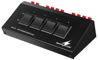 Controles de volumen y accesorios, Caja de conmutación para altavoces SPS-40S