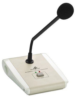 Alarma de voz, Micrófono de sobremesa para megafonía PTT PA-4300PTT