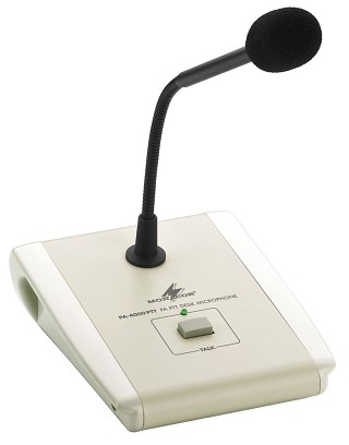 Systèmes d'évacuation, Microphone de table PA avec fonction commande PTT PA-4000PTT
