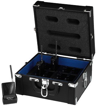 Conference and tour guide systems, Transport case with integrated charging function ATS-12C