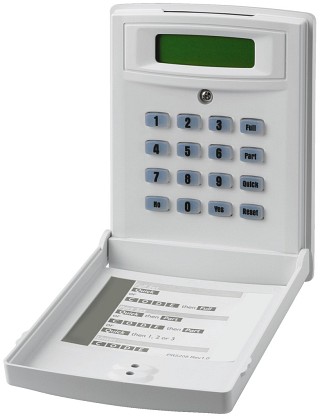 Alarmas: Sistemas de alarma conectados por cable, Mesa de control LCD suplementaria DA-8000RC