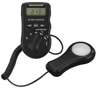 Misurare e testare: Strumenti di misura, Luxmetro digitale LM-200