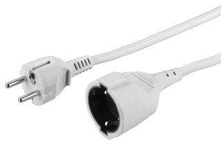 Tensión de la red: Cable de corriente, Cables Alargadores de Corriente, con Conector y Toma de Masa MC-315/WS
