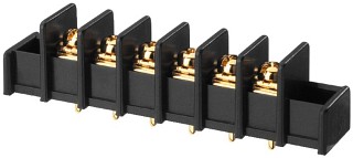 Mains voltage: Plugs and inline jacks, Gold-plated screw terminal TBS-6/GO