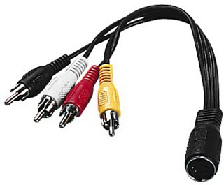 Adapters: Other adapters, Stereo audio/video cable adapter ACA-15/2