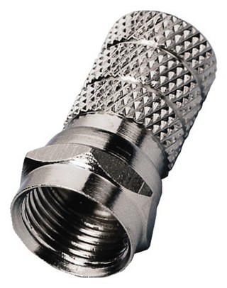Plugs and inline jacks: F-standard, F screw plug, inside: Ø 4.7 mm for cable RG-59/U FCH-12