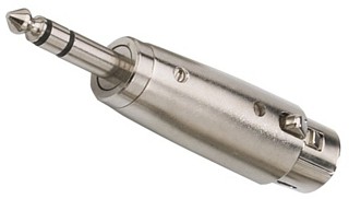 Adapter: Klinke, Adapter XLR/6,3-mm-Stereo-Klinkenstecker NTA-118