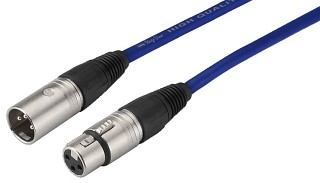 Câbles et cordons micro: XLR, Cordons XLR MECN-100/BL