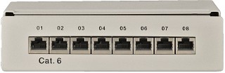Tecnica delle reti: Accessori per rete, Campo patch/pannello patch a 8 porte PATCH-8