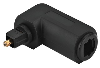 Adapters: RCA, Right-angle Toslink adapter OLA-20A