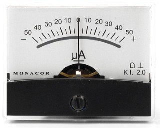 Outillage: VU-mètres, Galvanomètres à bobine mobile PM-2/+-50UA