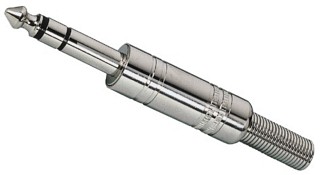 Plugs and inline jacks: 6.3mm, 6.3 mm plug T-213PM