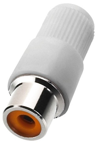 Plugs and inline jacks: RCA, RCA inline jack T-702G/WS