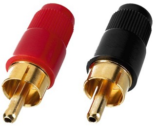Plugs and inline jacks: RCA, RCA plugs T-701G