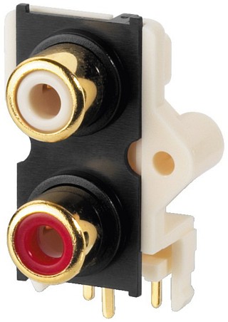 Plugs and inline jacks: RCA, RCA panel PCB jacks T-720G