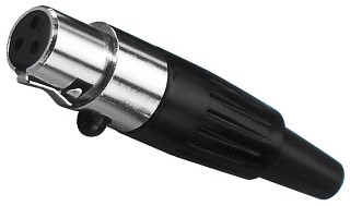 Plugs and inline jacks: XLR, Miniature XLR connectors, 3 poles XLR-307/J