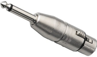 Adapters: Connectors, NEUTRIK adapter XLR/6.3 mm mono plug NA-2FP