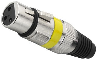 Plugs and inline jacks: XLR, XLR Inline Jacks, 3 poles XLR-207J/GE