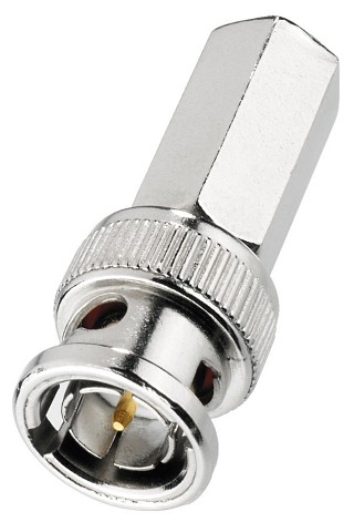 Plugs and inline jacks: BNC, BNC screw plug for cables: Ø 5 mm, 50   UG-88/S58