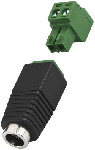 Accessories, Low-voltage connector, 5.5/2.1 mm T-521JST