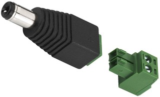 Conectores macho y hembra: Regleta multitoma, Conexiones de bajo voltaje, 5,5/2,1 mm T-521PST
